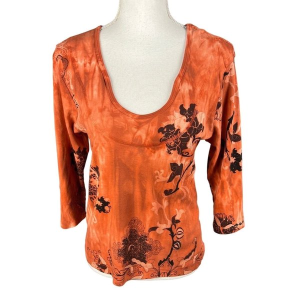 Vintage Glima Scoop Neck Long Sleeve Tee - Picture 1 of 8